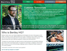 Tablet Screenshot of bentleyhg.com